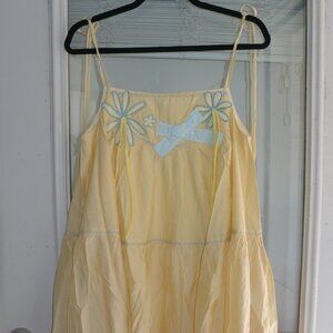 Long & Yellow Babydoll Dress